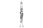 Clarinet Sketch SVG, a Graphic by PinkHouseCollection (Thumbnail 2 of 3)