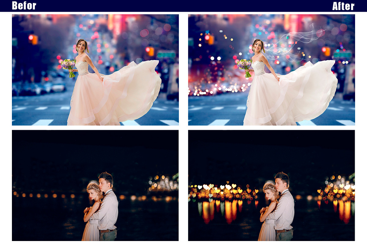 35 city lights bokeh overlay, a Layer Style Add-On by OverlayBox (Photo 2 of 5)