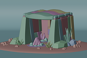 Stone Age Shelter 3D Model, a Scene 3D Model by Dudukbersama (Thumbnail 3 of 3)