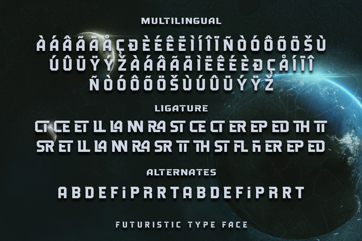 Astromax - A Futuristic Typeface, a Sans Serif Font by Meizzaluna Design (Photo 3 of 10)