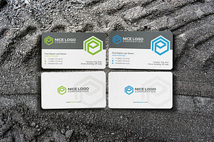 E Hexagon Business Card