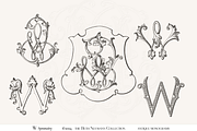 Antique Vintage Monogram Initial W, an Object Graphic by Antique Monograms (Thumbnail 1 of 4)