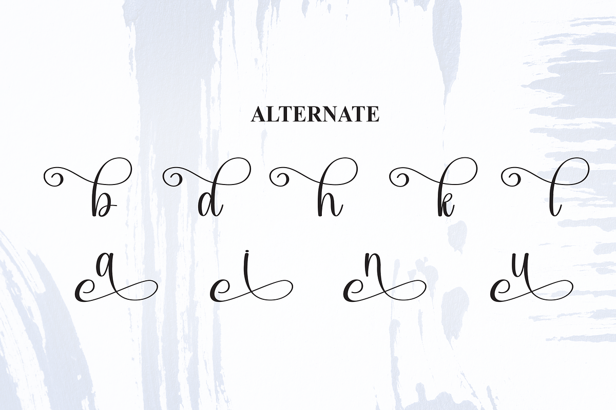 Brushed | Script Font, a Handwritten Font by Scratchones (Photo 8 of 9)