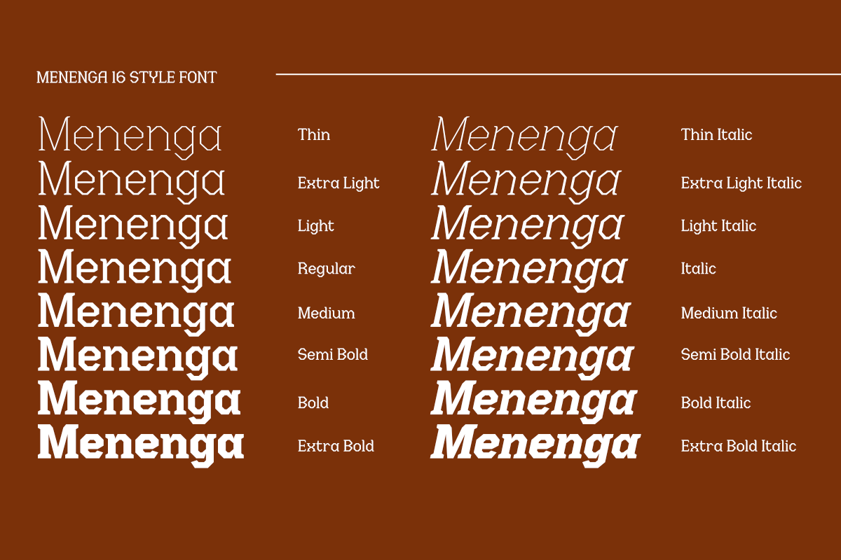 Menenga - Display Family, a Serif Font by Differentialtype (Photo 4 of 11)