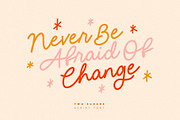 Two Sugars Script Font, a Script Font by Sam Parrett (Thumbnail 2 of 8)
