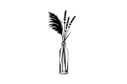 Pampas Grass Bottle Vase Bundle, an Illustration by Gaye Art (Thumbnail 15 of 31)