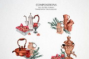 Tea Charm Watercolor collection, a Food Illustration by CrystalinaShop (Thumbnail 3 of 5)