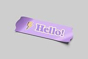 Sticker Mockup, a Product Mockup by NyakBiett (Thumbnail 4 of 5)