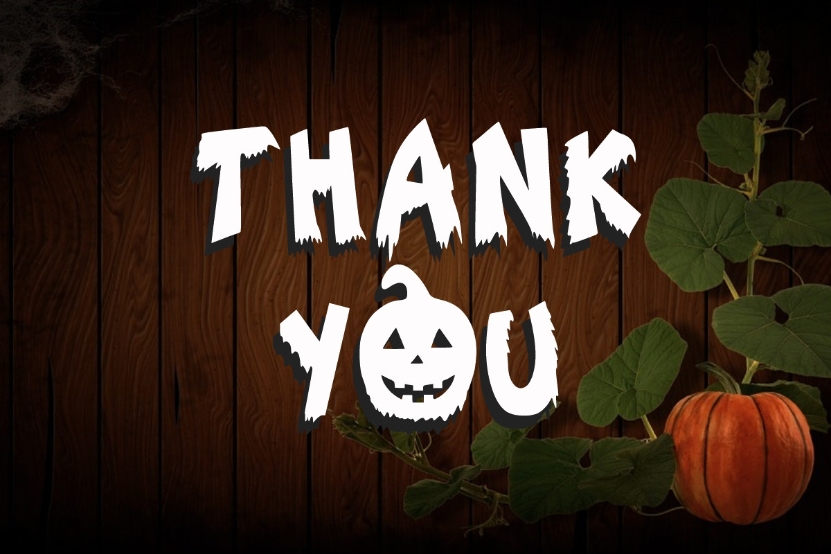 Halloween Autumn, a Blackletter Font by Fourteen Letter (Photo 7 of 7)