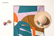 Beach Towel Mockup, a Product Mockup by Creatsy (Thumbnail 5 of 8)