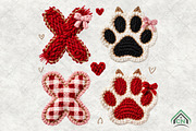 Faux Yarn Dog Paw Valentine PNG, an Illustration by Craft Nest (Thumbnail 1 of 4)