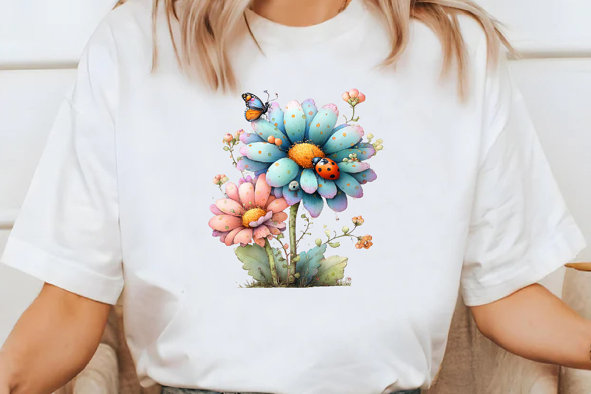 Whimsical Aster Clipart, an Illustration by Designworld (Photo 6 of 7)