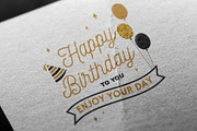 Happy Birthday Collection, a Card Template by sivVector (Thumbnail 5 of 5)