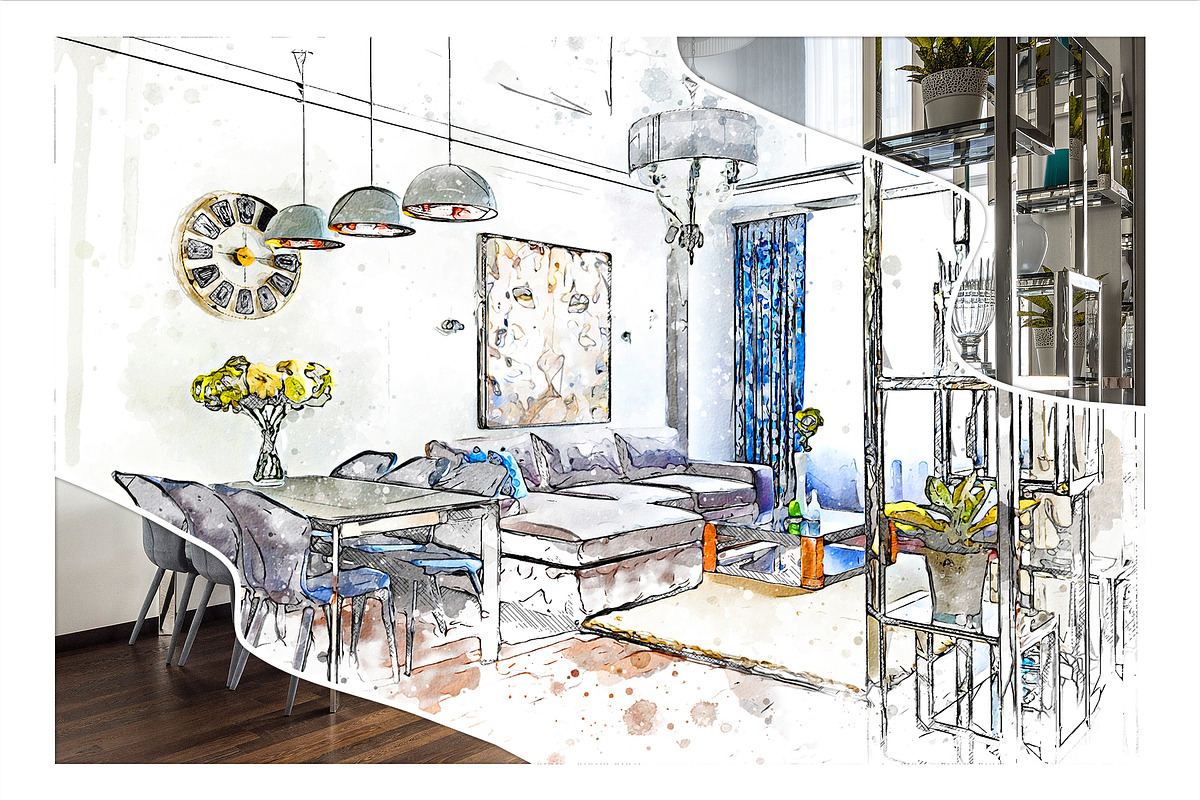 Aquarino - Watercolor PS Action, an Action Add-On by A R T M A R T (Photo 8 of 17)