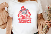 Christmas Santa Claus Clipart, an Illustration by Canvas Craft (Thumbnail 7 of 8)