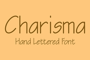 Charisma - Hand Lettered Font