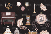 Midnight Masquerade New Year Clipart, an Illustration by Gaynor Carradice Designs (Thumbnail 3 of 3)
