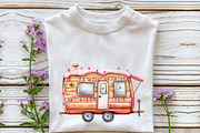 Happy Camping Christmas Clipart, a Seasonal Illustration by Rose Art (Thumbnail 4 of 6)