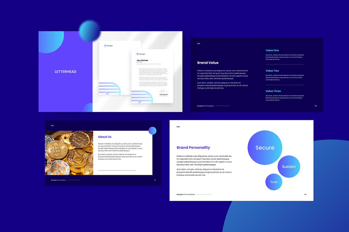 Decrypto Brandguidelines, a Presentation Template by Rukuru Studio (Photo 5 of 7)
