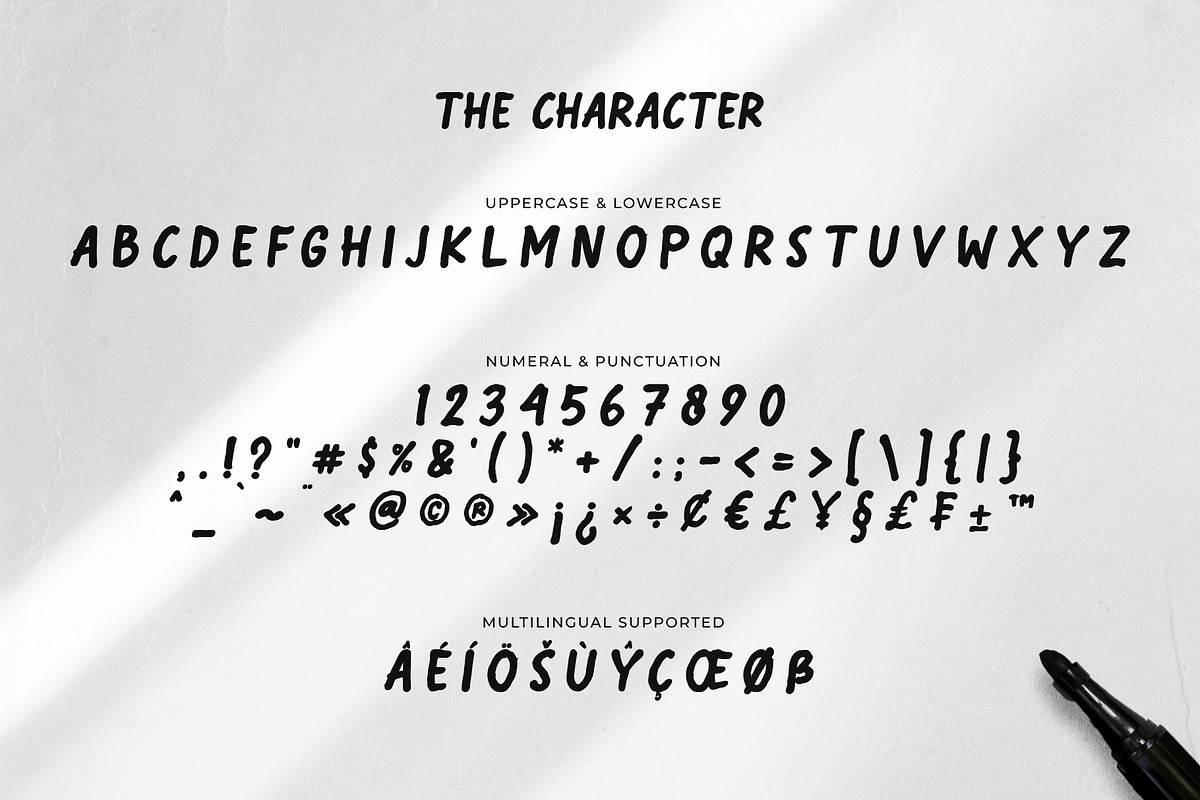 Markline | Organic Marker Font, a Handwritten Font by Ariya Works (Photo 3 of 9)