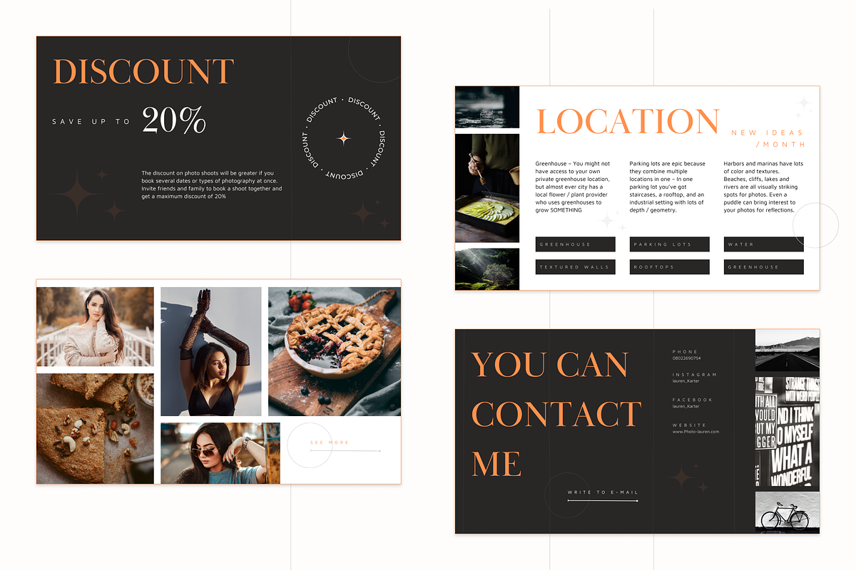 Photographer. Canva Website Template, a Marketing Template by KaluginaWEB (Photo 4 of 6)