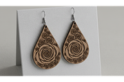 Floral Drop Earring SVGs, a Graphic by musafir_fashion (Thumbnail 6 of 11)
