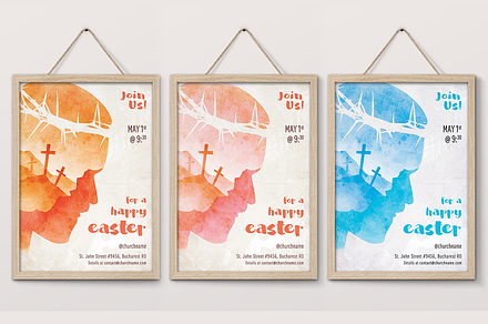 Easter Poster Double Exposure