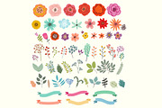 Flower set, a Decorative Illustration by Anna Guz's Store (Thumbnail 4 of 5)