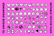 Anti-CUTE | Doodles & GIF Pack, an Emoji Icon by Iris Atelier (Thumbnail 2 of 6)