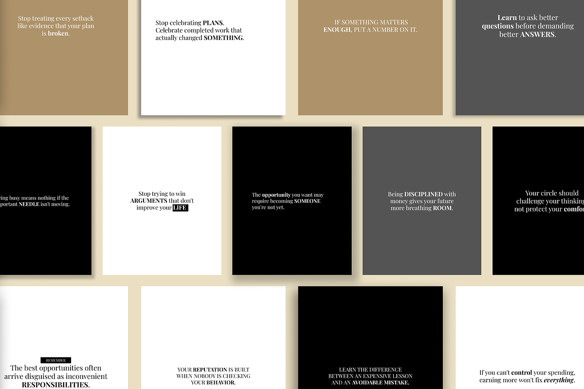 INSPIRING 50 INSTAGRAM TEMPLATE, a Social Media Template by RB Boutique (Photo 1 of 8)