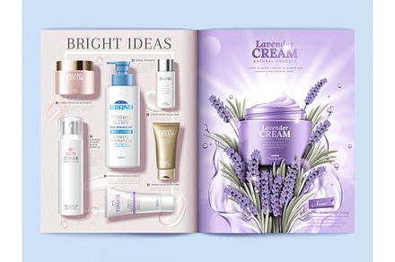 Cosmetic magazine brochure, a Magazine Template by TotallypicRF
