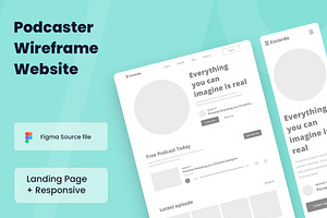 Podcast Wireframe Website