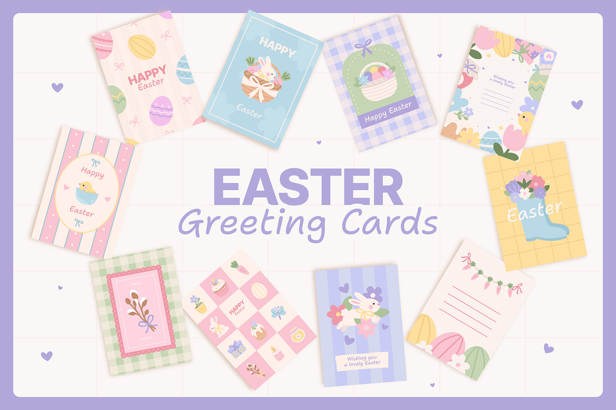 Easter Greeting Cards, an Object Graphic by Creative Gallery (Photo 1 of 6)
