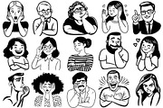 Emotions Clipart Bundle, a Person Illustration by PassionPNGcreation (Thumbnail 1 of 5)