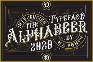 Alphabeer Typeface+Ornament
