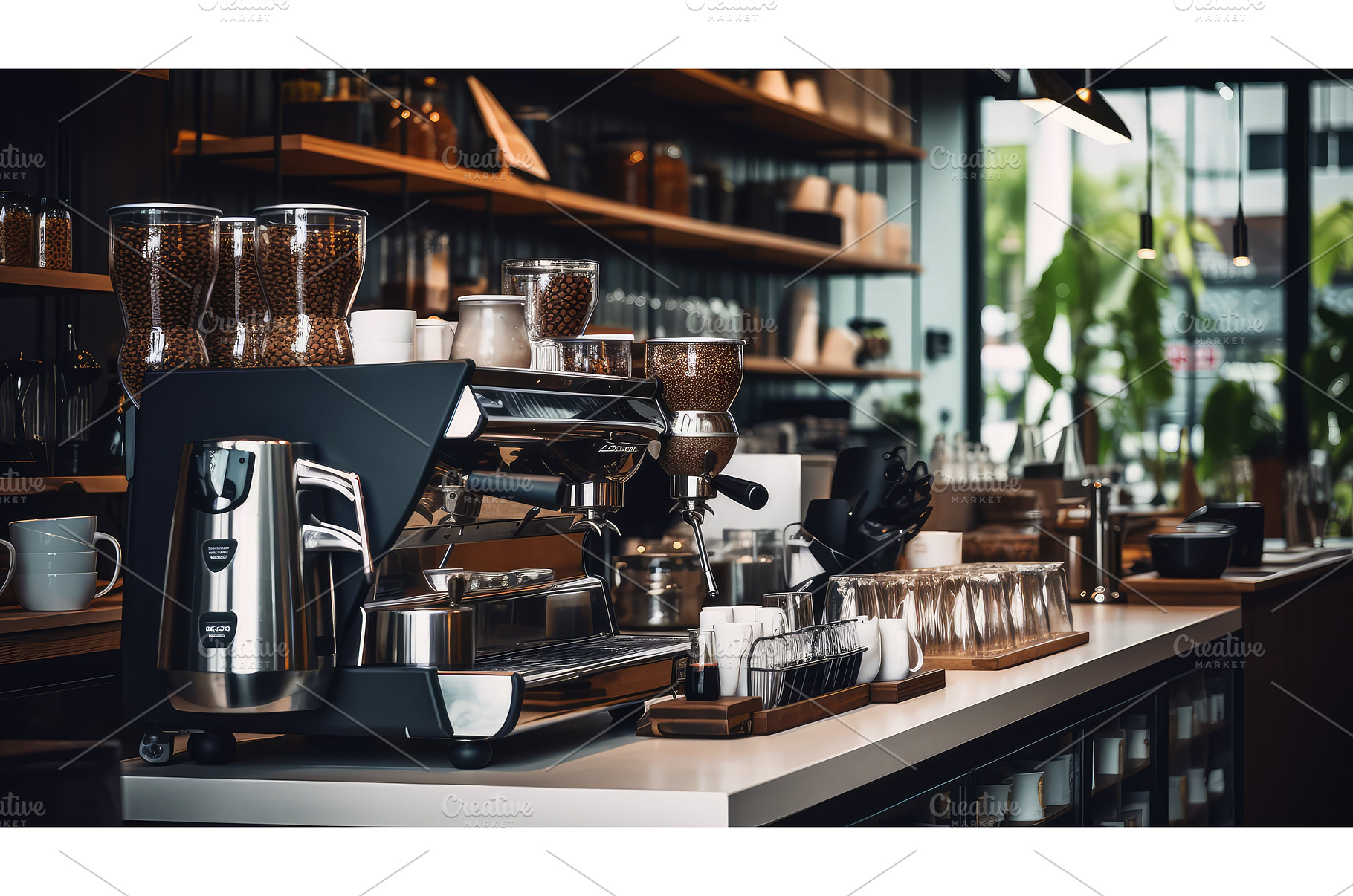 brew coffee cup and beans ai, a Food & Drink Photo by pikepicture