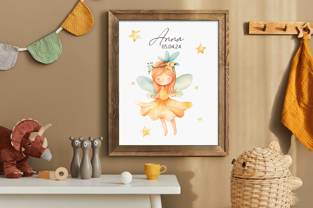 Fairy Garden Watercolor Clipart Set, an Illustration by AlineArtStore (Photo 10 of 11)