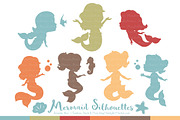 Mermaid Silhouettes in Vintage Boy, an Illustration by Amanda Ilkov (Thumbnail 1 of 3)