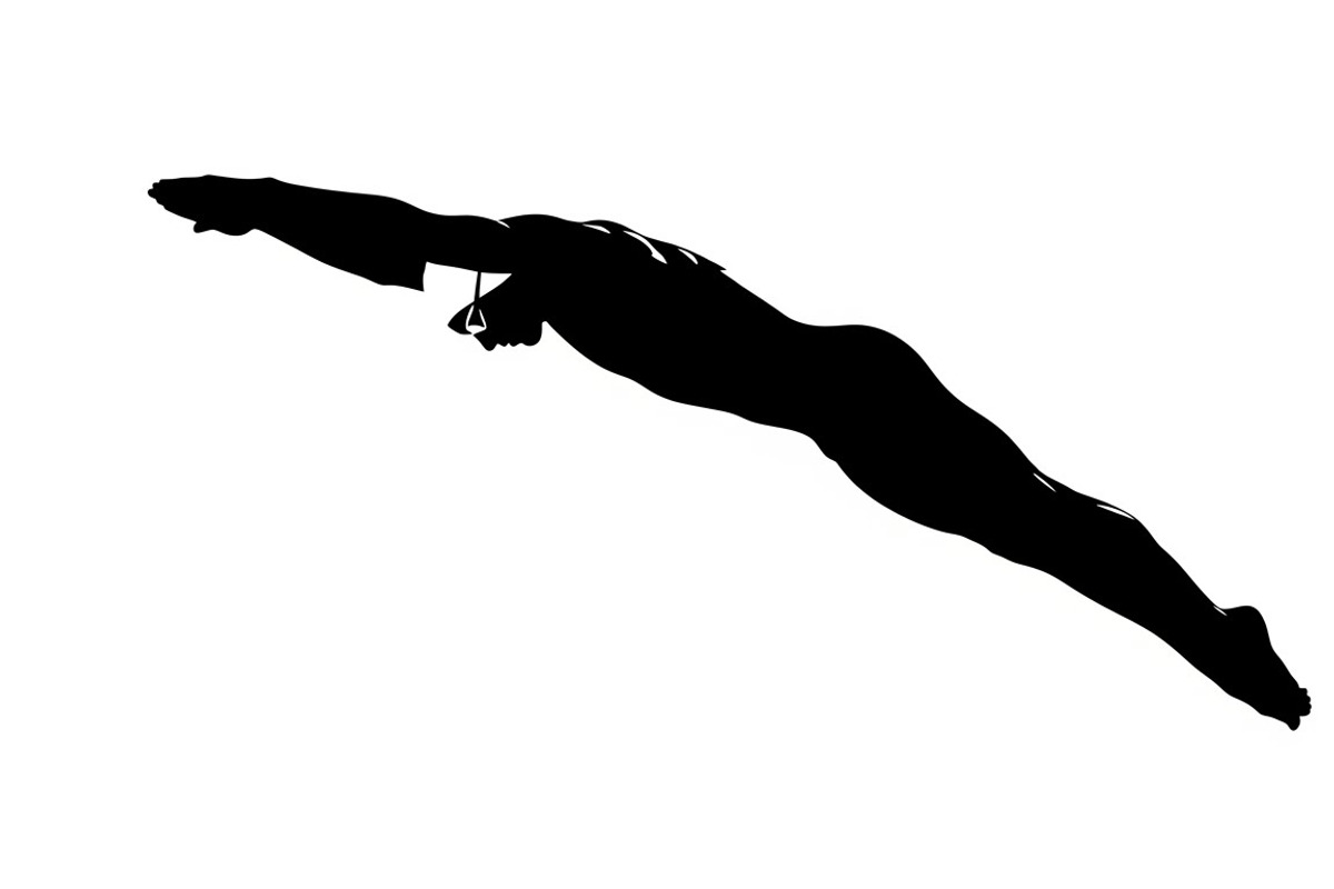 A dynamic Swimming Action Silhouette, an Illustration by Amazin_art (Photo 3 of 31)