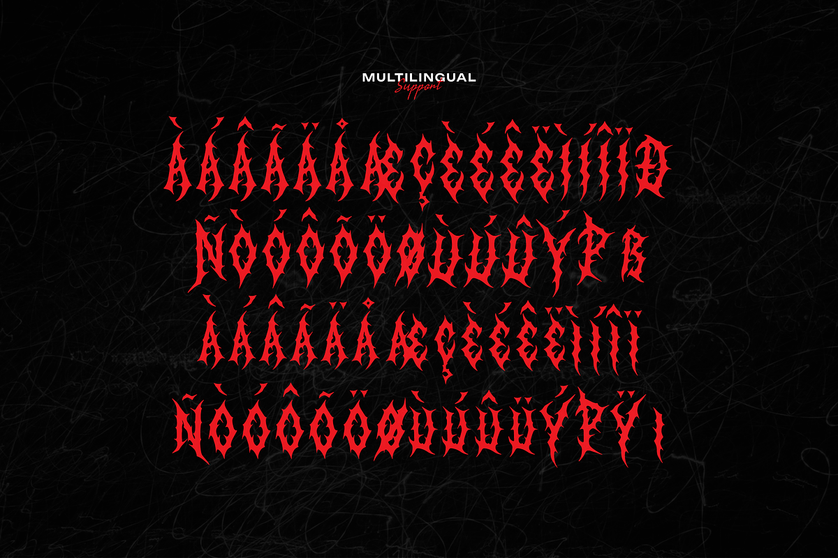BlekMary | Black Metal Font, a Blackletter Font by Denustudios (Photo 11 of 12)
