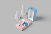Gift Box Mockup, a Packaging Mockup by megostudi0 (Thumbnail 10 of 11)