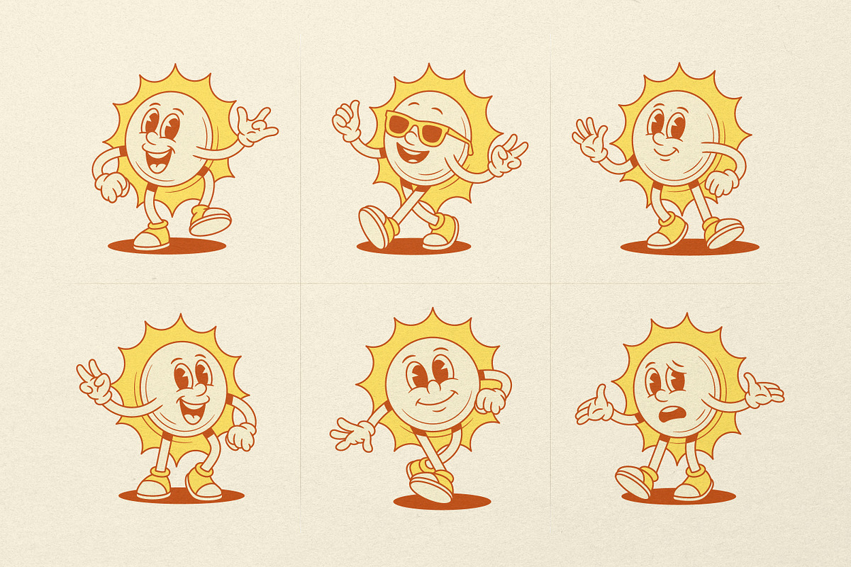 Funny Sun Character, a Seasonal Illustration by Vasya Kobelev (Photo 6 of 8)