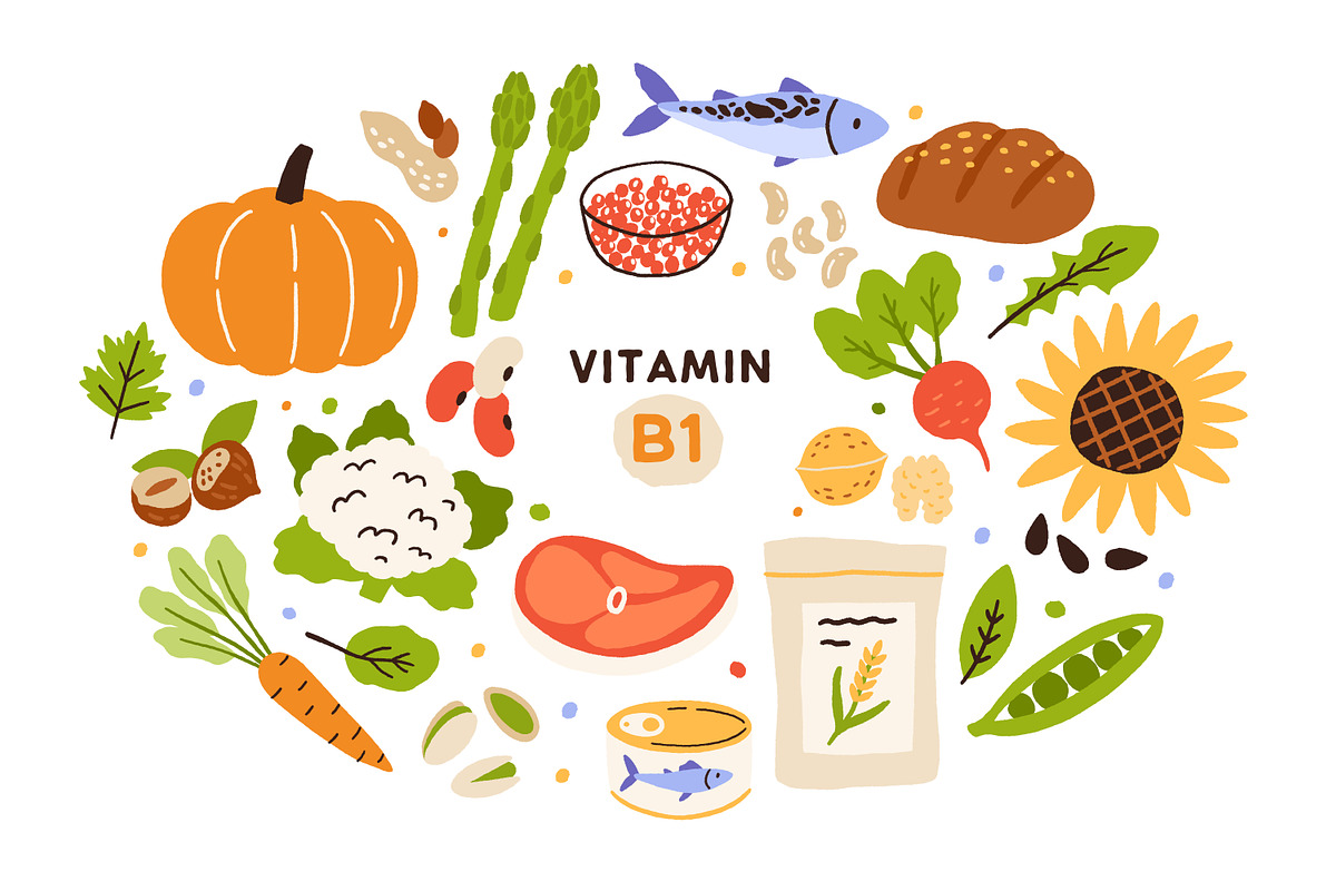 Food products, vitamin groups set, a Food Illustration by Good Studio (Photo 16 of 19)