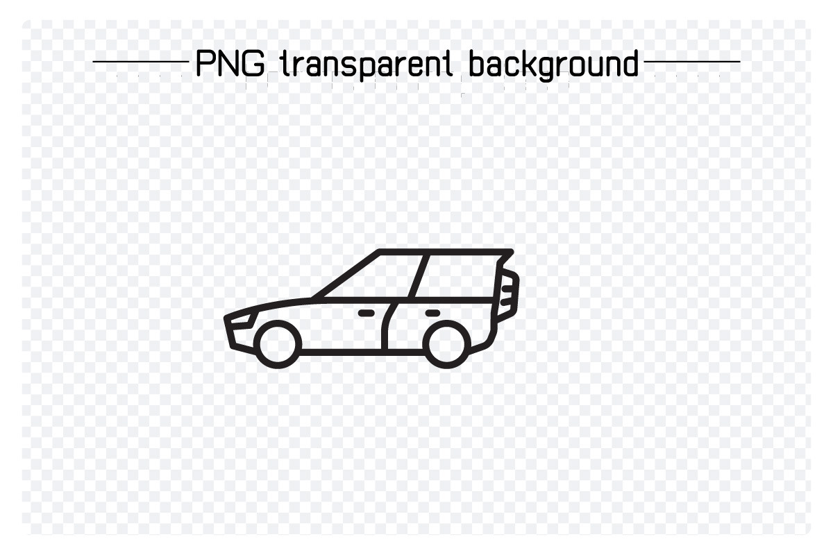 Car and Vehicle Line Icons Bundle, a Transportation Illustration by Designfour (Photo 5 of 8)