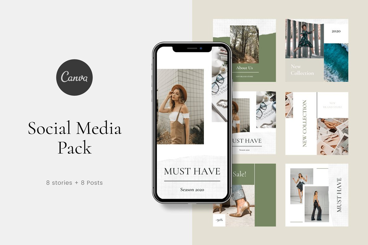 SALE! Canva Social Bundle, a Social Media Template by uispot (Photo 4 of 10)