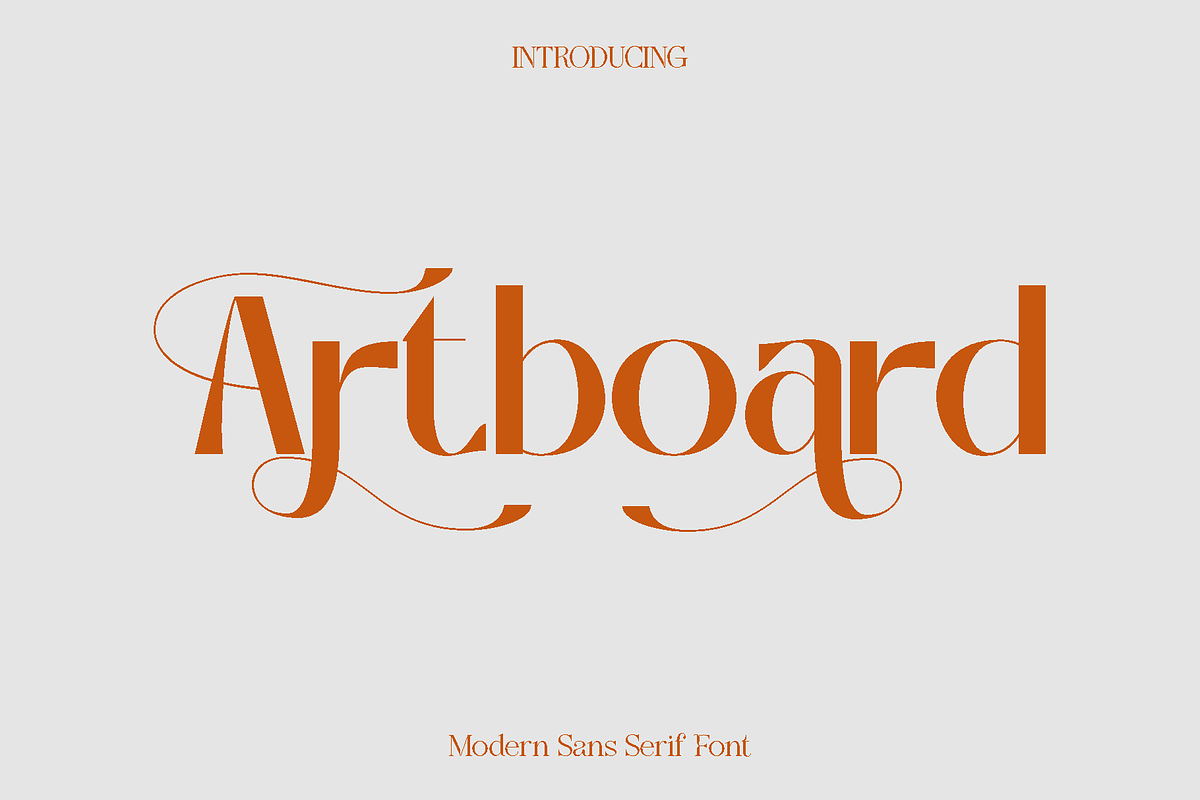 Artboard Modern Sans Serif Font, a Sans Serif Font by Luna Shop (Photo 1 of 9)