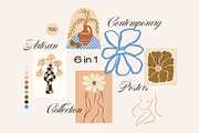 GALLERY WALL ART BOHO POSTER SET, a Decorative Illustration by Ayya Studio (Thumbnail 3 of 17)