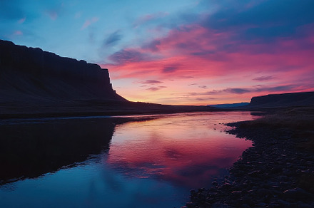 Colorful sunrise timelapse over a tr, a Photo by Iftikhar Alam