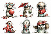 Whimsical summer seal clipart, an Illustration by Designworld (Thumbnail 3 of 4)