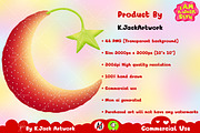 Strawberry Shapes Collection PNG, a Food Illustration by K.JackArtwork (Thumbnail 4 of 4)